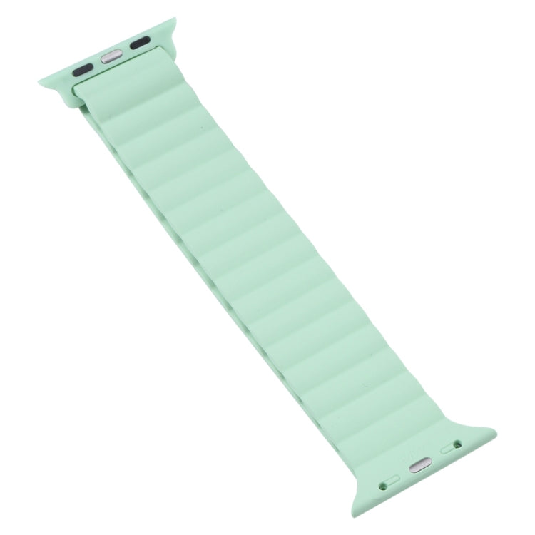Silicone Magnet Watch Band For Apple Watch Ultra 49mm&Watch Ultra 2 49mm / Series 9&8&7 45mm / SE 3&SE 2&6&SE&5&4 44mm / 3&2&1 42mm(Black) - Watch Bands by buy2fix | Online Shopping UK | buy2fix