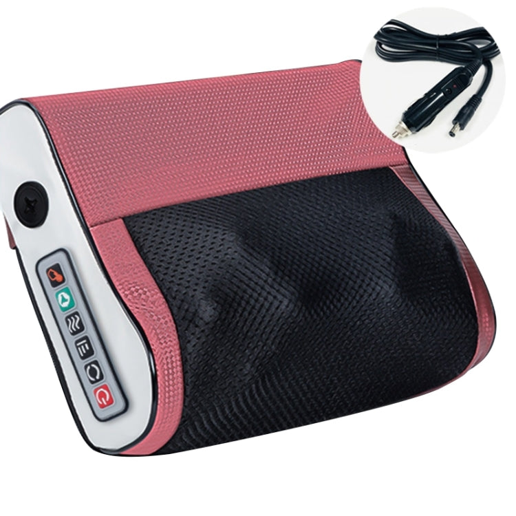 Multifunctional Hot Compress Neck Massager Car Cervical Spine Massage Pillow(Red Six Keys) - Seat Accessories by buy2fix | Online Shopping UK | buy2fix