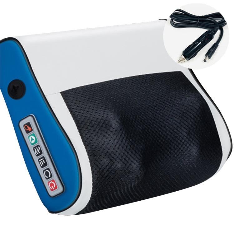 Multifunctional Hot Compress Neck Massager Car Cervical Spine Massage Pillow(Blue Six Keys) - Seat Accessories by buy2fix | Online Shopping UK | buy2fix