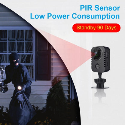 HD 1080P Infrared Night Vision Surveillance Monitor Camera(Black) - Mini Camera by buy2fix | Online Shopping UK | buy2fix