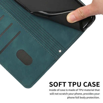 For Tecno Spark 8 Pro Skin Feel Heart Pattern Leather Phone Case With Lanyard(Green) by buy2fix
