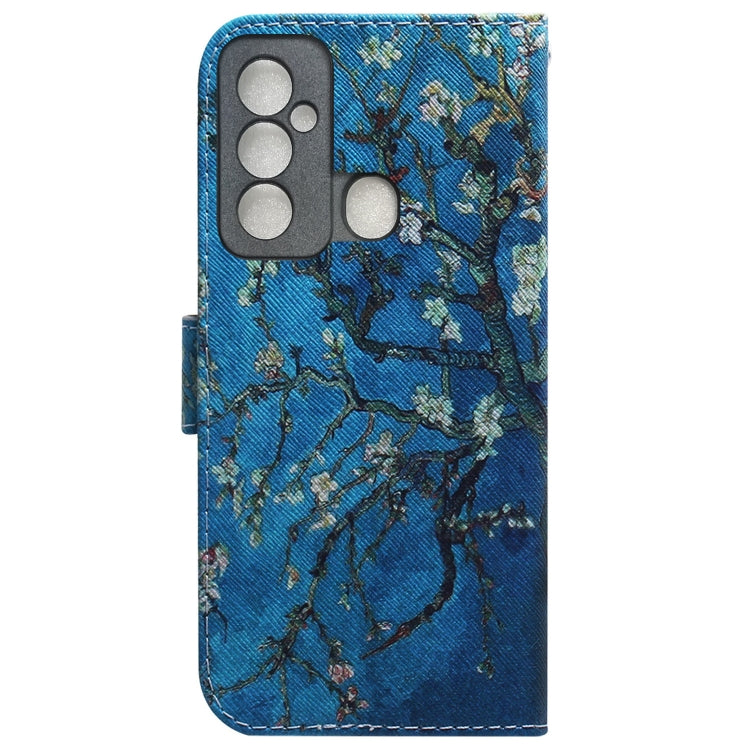 For Tecno Spark 6 GO Coloured Drawing Leather Phone Case(Apricot) by buy2fix
