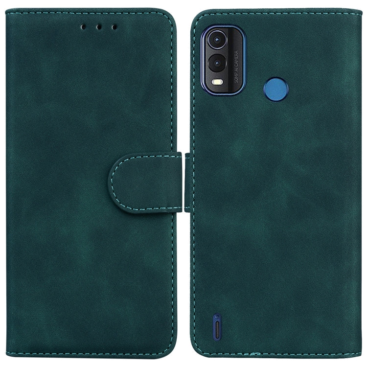 For Nokia G11 Plus Skin Feel Pure Color Flip Leather Phone Case(Green) by buy2fix