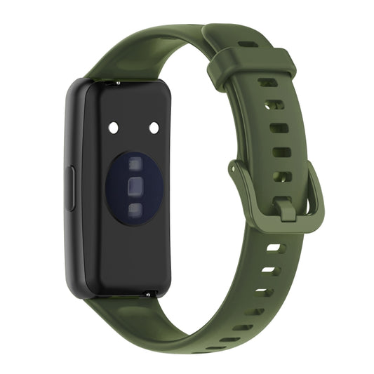 For Huawei Band 7 Silicone Watch Band(Army Green) by buy2fix