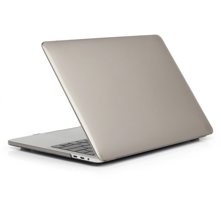 For MacBook Air 13.6 2025 / 2023 / 2022 Laptop Crystal Style Protective Case(Grey) by buy2fix