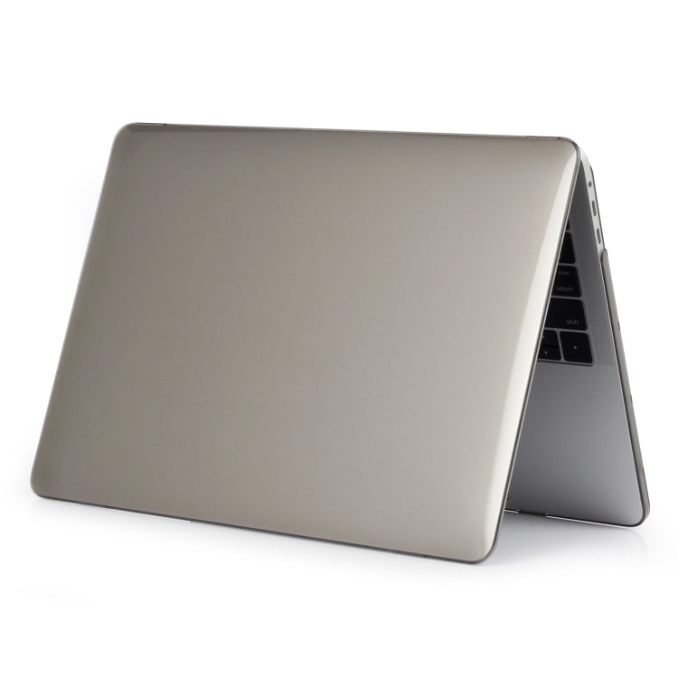 For MacBook Air 13.6 2025 / 2023 / 2022 Laptop Crystal Style Protective Case(Grey) by buy2fix