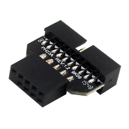 10 PCS Motherboard USB 2.0 9Pin to USB 3.0 19Pin Plug-in Connector Adapter, Model:PH23A by buy2fix