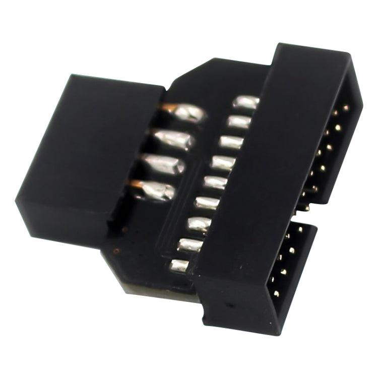 10 PCS Motherboard USB 2.0 9Pin to USB 3.0 19Pin Plug-in Connector Adapter, Model:PH23A by buy2fix