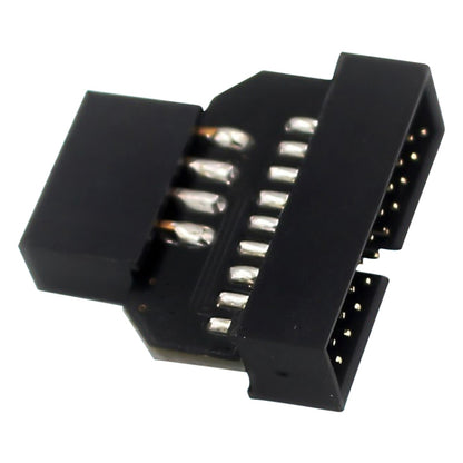 10 PCS Motherboard USB 2.0 9Pin to USB 3.0 19Pin Plug-in Connector Adapter, Model:PH23A by buy2fix