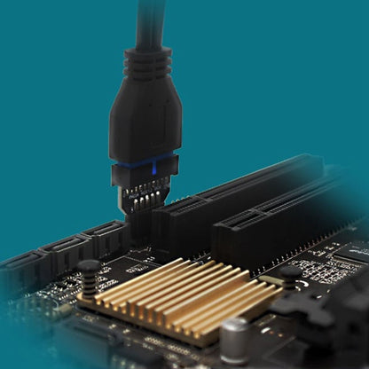 10 PCS Motherboard USB 2.0 9Pin to USB 3.0 19Pin Plug-in Connector Adapter, Model:PH23A by buy2fix