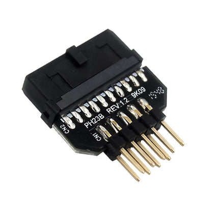 10 PCS Motherboard USB 2.0 9Pin to USB 3.0 19Pin Plug-in Connector Adapter, Model:PH23B by buy2fix