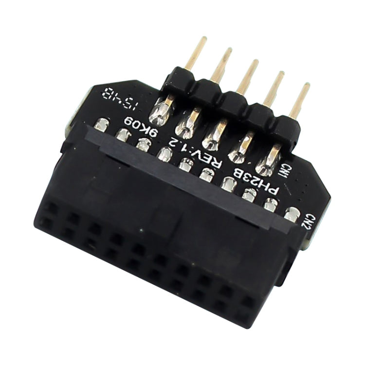 10 PCS Motherboard USB 2.0 9Pin to USB 3.0 19Pin Plug-in Connector Adapter, Model:PH23B by buy2fix