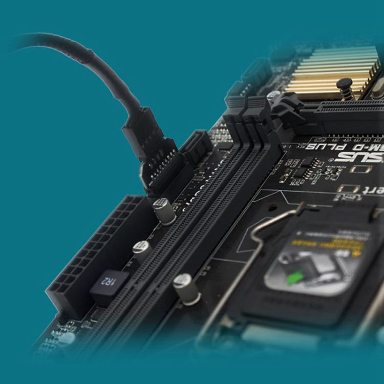 10 PCS Motherboard USB 2.0 9Pin to USB 3.0 19Pin Plug-in Connector Adapter, Model:PH23B by buy2fix