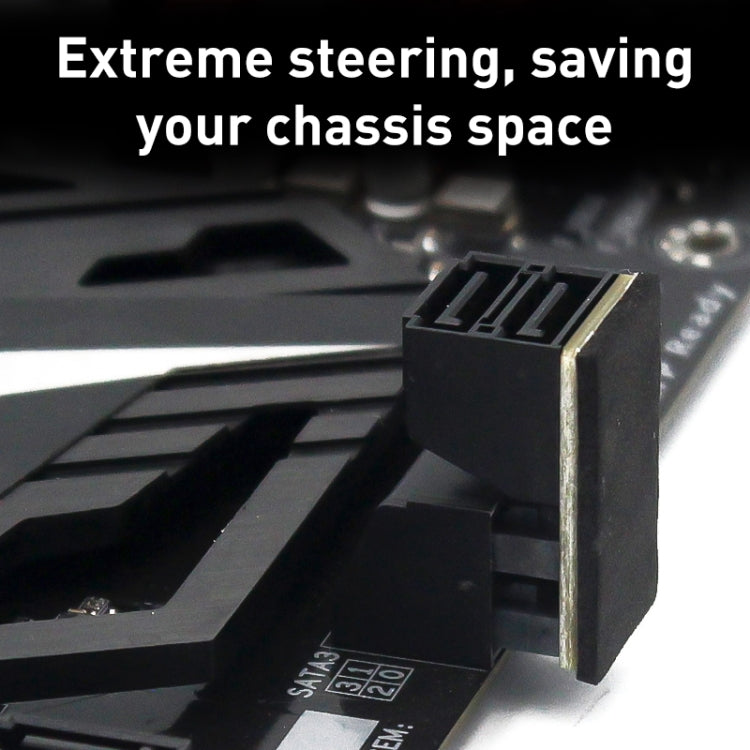 5 PCS Motherboard SATA 7Pin Dual Interface, Model:PH572 90 Degree by buy2fix