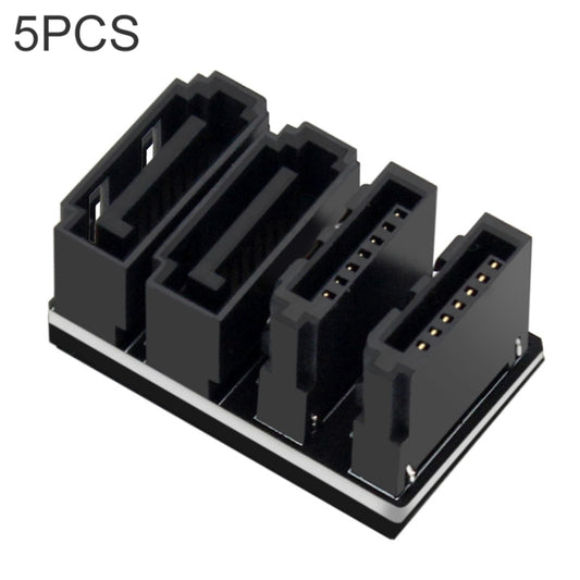 5 PCS Motherboard SATA 7Pin Dual Interface, Model:PH572 180 Degree by buy2fix