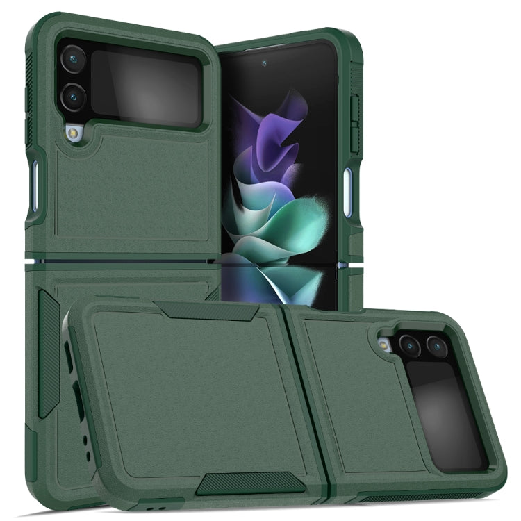 For Samsung Galaxy Z Flip4 PC + TPU Phone Case(Dark Green) - Galaxy Z Flip4 5G Cases by buy2fix | Online Shopping UK | buy2fix