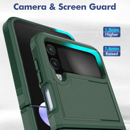 For Samsung Galaxy Z Flip4 PC + TPU Phone Case(Dark Green) - Galaxy Z Flip4 5G Cases by buy2fix | Online Shopping UK | buy2fix