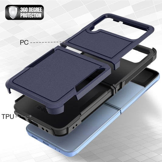 For Samsung Galaxy Z Flip4 PC + TPU Phone Case(Dark Blue) - Galaxy Z Flip4 5G Cases by buy2fix | Online Shopping UK | buy2fix