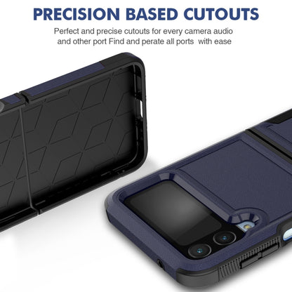 For Samsung Galaxy Z Flip4 PC + TPU Phone Case(Dark Blue) - Galaxy Z Flip4 5G Cases by buy2fix | Online Shopping UK | buy2fix