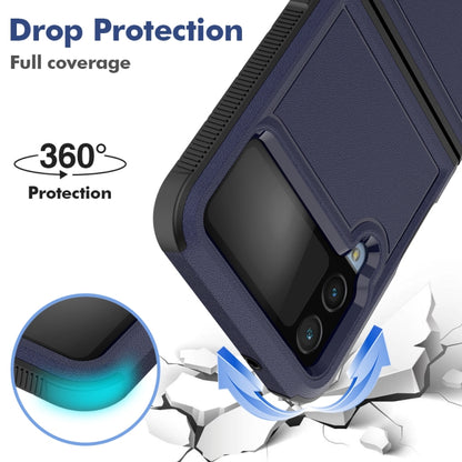 For Samsung Galaxy Z Flip4 PC + TPU Phone Case(Dark Blue) - Galaxy Z Flip4 5G Cases by buy2fix | Online Shopping UK | buy2fix