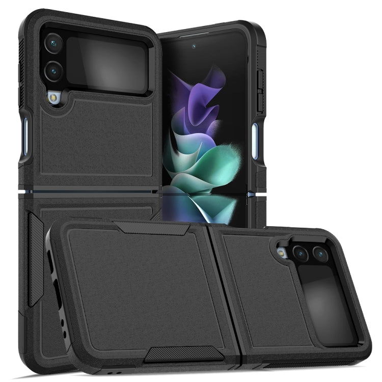 For Samsung Galaxy Z Flip4 PC + TPU Phone Case(Black) - Galaxy Z Flip4 5G Cases by buy2fix | Online Shopping UK | buy2fix