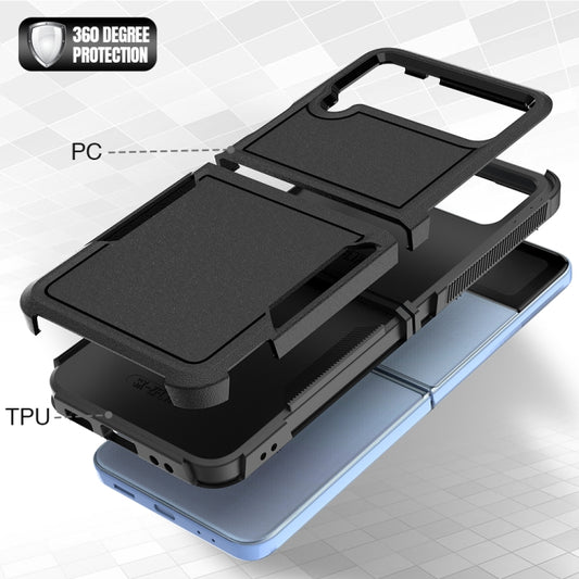 For Samsung Galaxy Z Flip4 PC + TPU Phone Case(Black) - Galaxy Z Flip4 5G Cases by buy2fix | Online Shopping UK | buy2fix