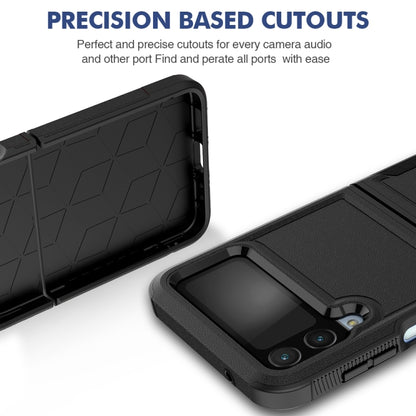 For Samsung Galaxy Z Flip4 PC + TPU Phone Case(Black) - Galaxy Z Flip4 5G Cases by buy2fix | Online Shopping UK | buy2fix