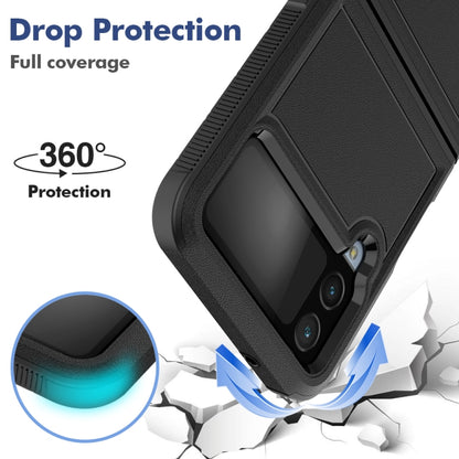 For Samsung Galaxy Z Flip4 PC + TPU Phone Case(Black) - Galaxy Z Flip4 5G Cases by buy2fix | Online Shopping UK | buy2fix