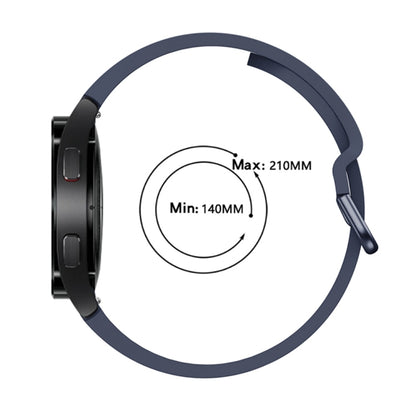 For Samsung Galaxy Watch 5 40mm/44mm / 5 Pro 45mm Universal Silicone Colorful Buckle Watch Band(Black) by buy2fix