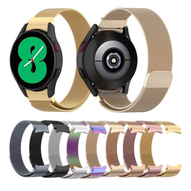 For Samsung Galaxy Watch 5 Pro 45mm Milanese Watch Band(Black) - Watch Bands by buy2fix | Online Shopping UK | buy2fix