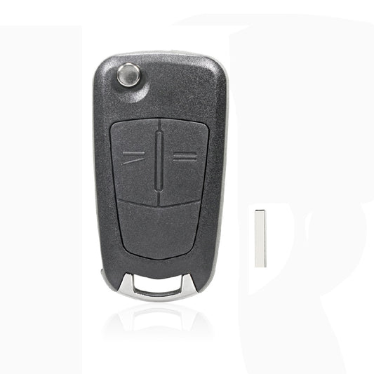 For Opel Car Foldable Blade Key Case with Screw Hole, Style:2-button HU100 without Slot - Remote Car Key by buy2fix | Online Shopping UK | buy2fix