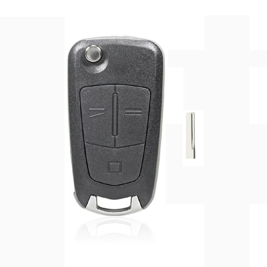 For Opel Car Foldable Blade Key Case with Screw Hole, Style:3-button HU43 Milling Embryo - Remote Car Key by buy2fix | Online Shopping UK | buy2fix