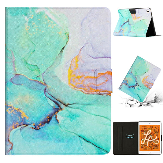 Marble Pattern Smart Leather Tablet Case For iPad mini 5 / 4 / 3 / 2 / 1(Green) - iPad mini (2019) / mini 5 Cases by buy2fix | Online Shopping UK | buy2fix