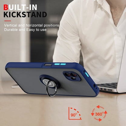 For Samsung Galaxy Xcover6 Pro Q Shadow 1 Series TPU + PC Phone Case with Ring Holder(Black+Red) by buy2fix