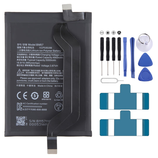 BM57 5020mAh Li-Polymer Battery Replacement For Xiaomi Redmi Note 10 Pro 4G / Redmi Note 10 Pro Max