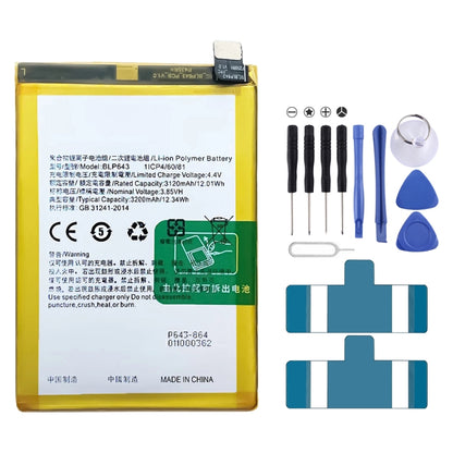 BLP643 3200mAh For OPPO R11s Li-Polymer Battery Replacement - For OPPO by buy2fix | Online Shopping UK | buy2fix