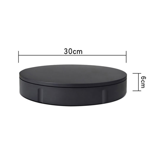 30cm Charging Rotating Display Stand Video Shooting Turntable, Load: 100kg, Power Plug:AU Plug(Black) -  by buy2fix | Online Shopping UK | buy2fix