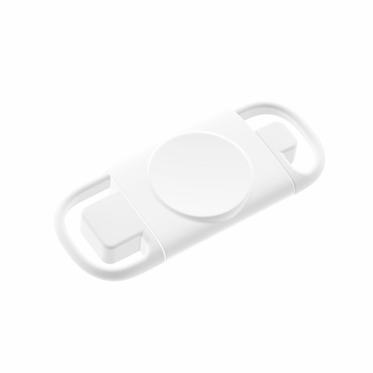 T09-A Dual USB Portable Wireless Smart Watch Charger for Apple Watch Series(White) - Charger / Holder by buy2fix | Online Shopping UK | buy2fix