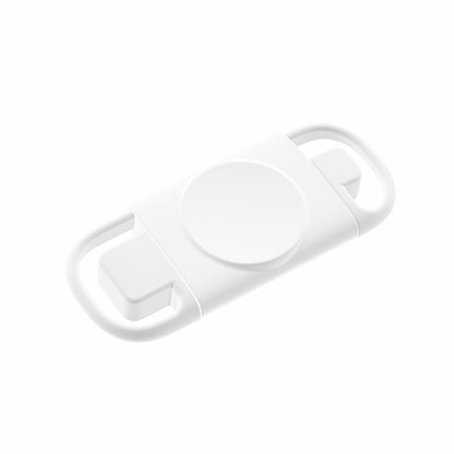 T09-A Dual USB Portable Wireless Smart Watch Charger for Apple Watch Series(White) - Charger / Holder by buy2fix | Online Shopping UK | buy2fix