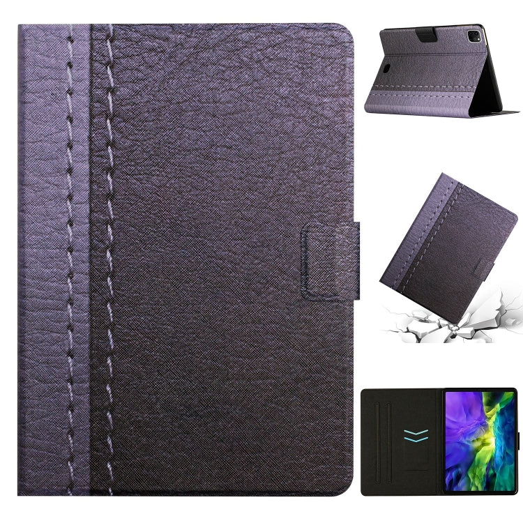 For iPad Pro 11 2020 Stitching Solid Color Smart Leather Tablet Case(Grey) - iPad Pro 11 (2020) Cases by buy2fix | Online Shopping UK | buy2fix