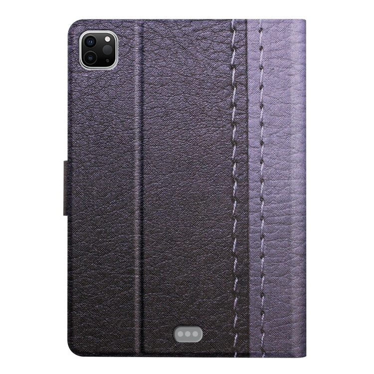 For iPad Pro 11 2020 Stitching Solid Color Smart Leather Tablet Case(Grey) - iPad Pro 11 (2020) Cases by buy2fix | Online Shopping UK | buy2fix