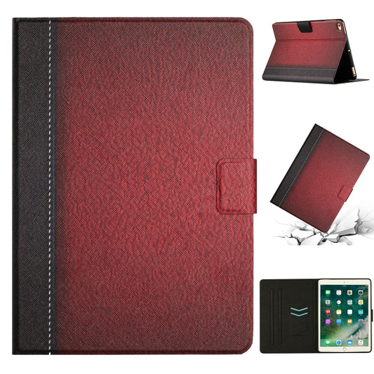 Stitching Solid Color Smart Leather Tablet Case For iPad Air / Air 2 / 9.7 2018 / 2017(Red) - iPad 9.7 (2018) & (2017) Cases by buy2fix | Online Shopping UK | buy2fix