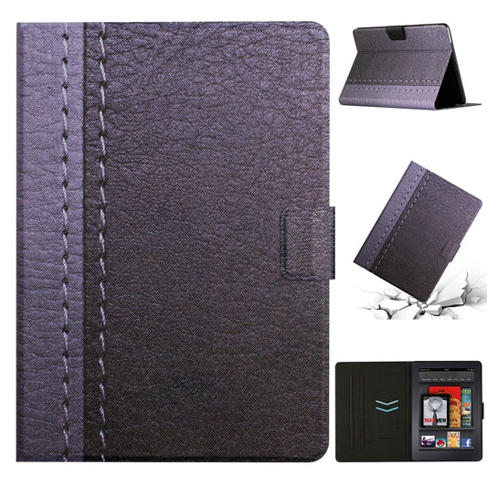 For Amazon Kindle Paperwhite 4 / 3 / 2 / 1 Stitching Solid Color Smart Leather Tablet Case(Grey) - Lenovo by buy2fix | Online Shopping UK | buy2fix
