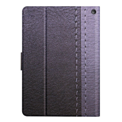 For Amazon Kindle Fire HD 10 2021 Stitching Solid Color Smart Leather Tablet Case(Grey) - Amazon by buy2fix | Online Shopping UK | buy2fix