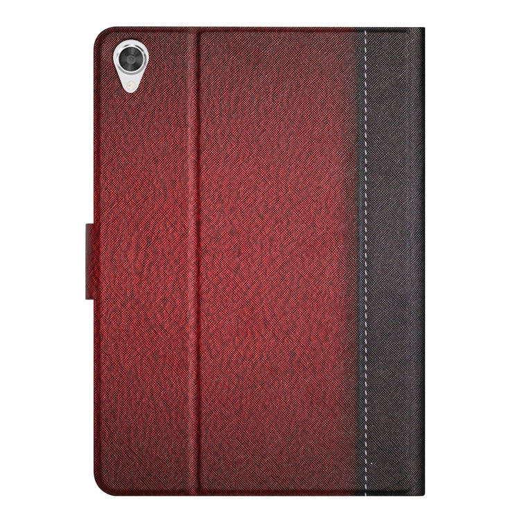 For Lenovo Tab M10 3rd Gen Stitching Solid Color Smart Leather Tablet Case(Red) - Lenovo by buy2fix | Online Shopping UK | buy2fix