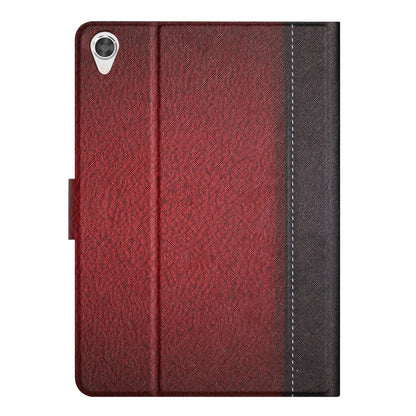 For Lenovo Tab M10 3rd Gen Stitching Solid Color Smart Leather Tablet Case(Red) - Lenovo by buy2fix | Online Shopping UK | buy2fix