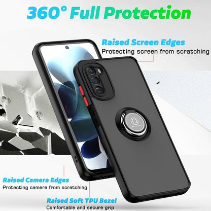 For Motorola Moto G 5G 2022 Q Shadow 1 Series TPU and PC Phone Case(Black) - Motorola Cases by buy2fix | Online Shopping UK | buy2fix