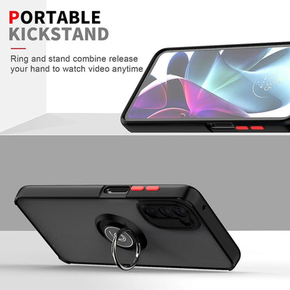 For Motorola Moto G 5G 2022 Q Shadow 1 Series TPU and PC Phone Case(Black) - Motorola Cases by buy2fix | Online Shopping UK | buy2fix