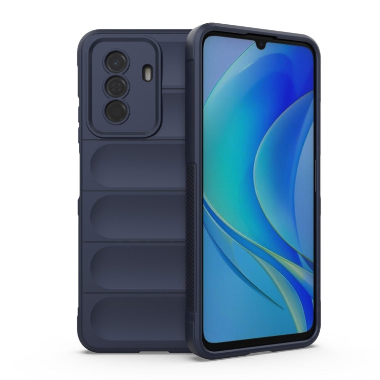 For Huawei Enjoy 50 4G / Nova Y70 Magic Shield TPU + Flannel Phone Case(Dark Blue) - Huawei Cases by buy2fix | Online Shopping UK | buy2fix