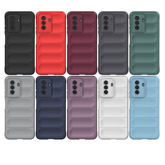For Huawei Enjoy 50 4G / Nova Y70 Magic Shield TPU + Flannel Phone Case(Black) - Huawei Cases by buy2fix | Online Shopping UK | buy2fix